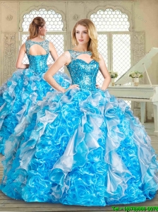 Pretty Sweetheart Sweet 16 Dresses with Paillette and Ruffles