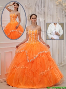 New Arrival Ball Gown Sweet 15 Dresses with Appliques and Beading