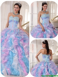 Perfect Sweetheart Ruffles and Appliques Quinceanera Dresses