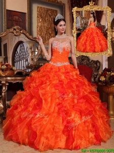 Pretty Ball Gown Appliques and Beading Quinceanera Dresses