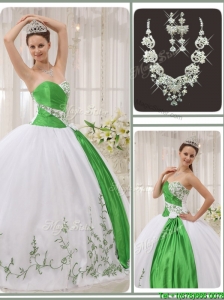 Pretty Sweetheart Quinceanera Dresses with Embroidery for 2016