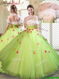 Spring Beautiful Scoop Quinceanera Dresses with Ruffles