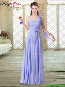 Beautiful One Shoulder Floor Length Bridesmaid Dresses for Spring