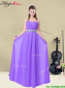 New Arrivals Sweetheart Floor Length  Modest Prom Dresses for Fall