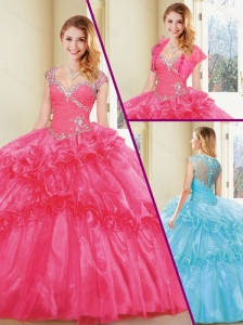 New Arrivals Straps Quinceanera Dresses with Beading and Ruffles