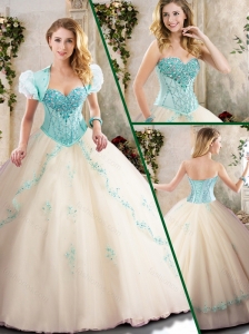 Pretty Sweetheart Quinceanera Dresses with Appliques