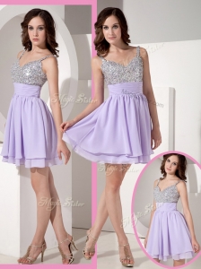 Pretty Sweetheart Beading Lavender Short Cocktail Dresses