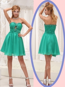 Perfect Sweetheart Beading Short Prom Dress for 2016