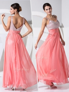 New Arrivals Empire Straps Sequins Prom Dresses in Watermelon