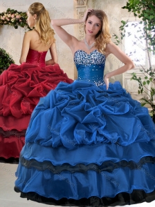 Clearance Ball Gown Beading and Pick Ups Sweet 16 Quinceanera Dresses