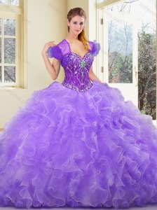 New Style Sweetheart Beading and Ruffles Sweet 16 Gowns