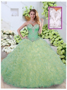 Discount Ball Gown Beading and Ruffles Quinceanera Dresses
