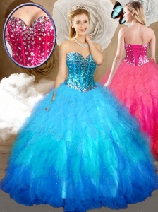 Discount  Ball Gown Sweet 16 Quinceanera Dresses with Beading and Ruffles