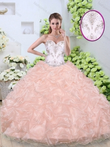Unique Ball Gown Quinceanera Dresses with Beading and Pick Ups 2016