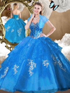 Unique Ball Gown Sweet 16 Quinceanera Dresses with Beading and Appliques