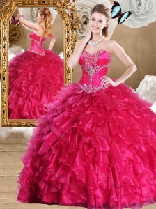 Unique Sweetheart Sweet 16 Quinceanera Dresses with Beading and Ruffles
