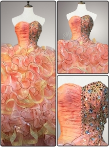 New Arrivals Multi Color Quinceanera Dresses with Beading and Ruffles
