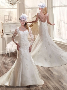 Popular Mermaid Wedding Dresses with Beading and Appliques for 2016
