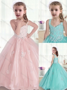 2016 Best Straps Mini Quinceanera Dresses with Appliques and Beading