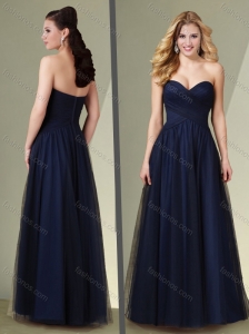 Pretty Empire Sweetheart Mother of The Groom Dress in Navy Blue