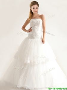 Beautiful Mermiand Wedding Dresses with Appliques and Beading