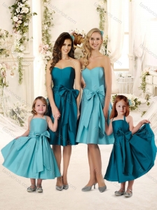 The Super Hot Knee Length Bridesmaid Dress with Bowknot
