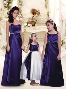 Gorgeous Beaded and Ruffled Bridesmaid Dress in Purple