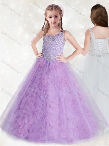 Gorgeous Straps Sequins Mini Quinceanera Dress with Ruffles Inside