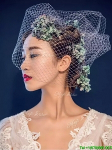 Classical Hand Made Flowers and Net Yarn Headpieces for Women