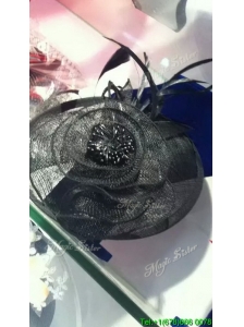 Latest Black Headpieces with Imitation Pearls and Feather