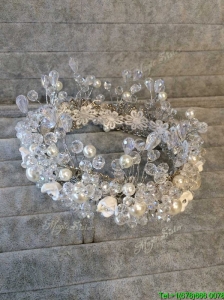Lovely Rhinestoned and Imitation Pearls Tiara for Wedding