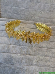 Wonderful Floral Alloy Tiara in Gold