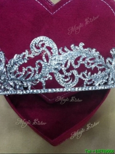 2017 Simple Tiaras with Beading for Women