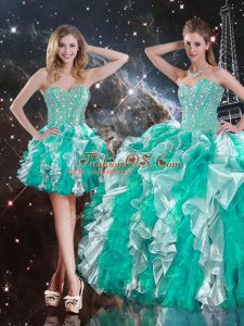 Superior Floor Length Multi-color Quinceanera Gowns Sweetheart Sleeveless Lace Up