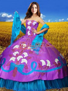 Exceptional Ball Gowns Vestidos de Quinceanera Multi-color Sweetheart Taffeta Sleeveless Floor Length Lace Up