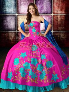 Wonderful Floor Length Ball Gowns Sleeveless Multi-color Quince Ball Gowns Lace Up