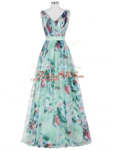 Modern Sleeveless Ruching and Belt Zipper Party Dresses