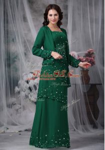 Sleeveless Beading Zipper Mother Of The Bride Dress