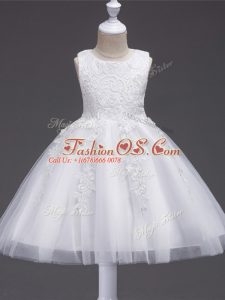 Sleeveless Appliques Zipper Little Girls Pageant Dress Wholesale