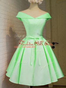 Sophisticated Knee Length A-line Cap Sleeves Quinceanera Court of Honor Dress Lace Up