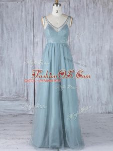 Sleeveless Lace Zipper Wedding Party Dress