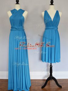 Free and Easy Chiffon Sleeveless Floor Length Wedding Guest Dresses and Ruching