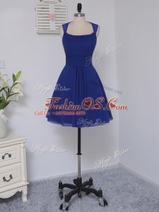 Excellent Royal Blue Straps Zipper Lace Court Dresses for Sweet 16 Sleeveless