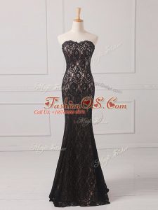 Floor Length Black Mother Of The Bride Dress Sweetheart Sleeveless Zipper