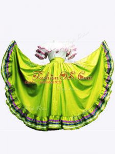 Pretty Ball Gowns Vestidos de Quinceanera Olive Green Off The Shoulder Taffeta Sleeveless Floor Length Lace Up