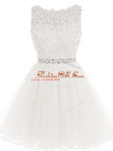 Discount Sleeveless Beading and Lace and Appliques Lace Up Cocktail Dress