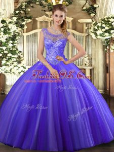 Hot Selling Sleeveless Beading Lace Up Quinceanera Dress