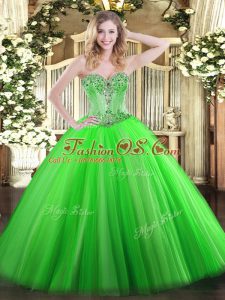 Fantastic Sleeveless Beading Lace Up Quinceanera Dress