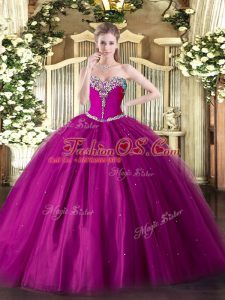 Free and Easy Sleeveless Lace Up Floor Length Beading Quinceanera Gowns