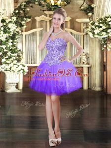 Sleeveless Appliques Lace Up Prom Evening Gown